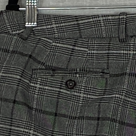 Ellen Tracy Dress Pants Sz 10 Gray Plaid Straight Leg - Picture 6 of 11
